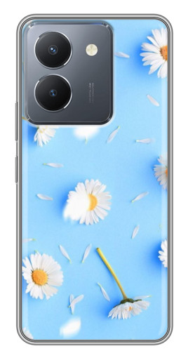 Чехол с картинкой "Ромашковый фон" для VIVO Y36