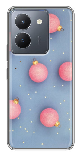 Силиконовый чехол с изображением "Розовые шары" для VIVO Y36