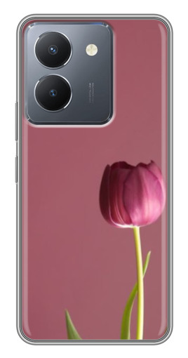 Чехол с печатью "Розовый тюльпан" для VIVO Y36