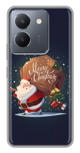 Чехол с печатью "Санта с подарками" для VIVO Y36
