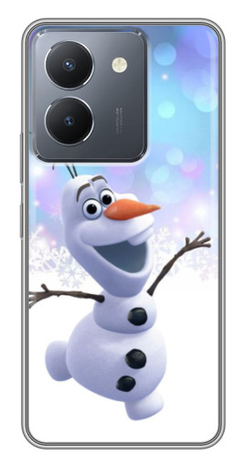 Силиконовый чехол с изображением "Снеговик Олаф" для VIVO Y36