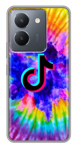 Чехол с принтом "TikTok в красках" для VIVO Y36