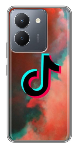 Силиконовый чехол с изображением "ТикТок в тучах" для VIVO Y36