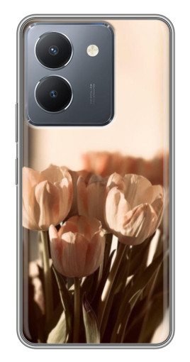 Чехол с картинкой "Тюльпаны на солнце" для VIVO Y36