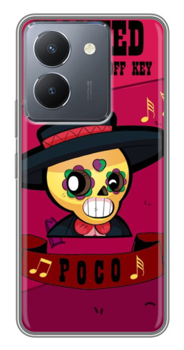 Силиконовый чехол с изображением "WANTED POCO" для VIVO Y36