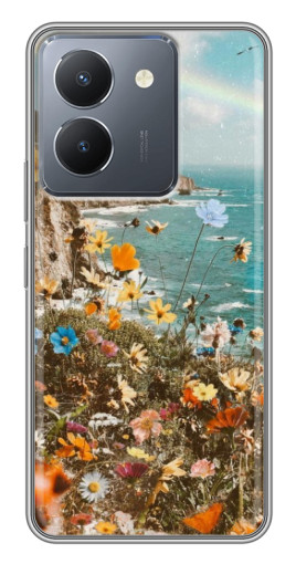 Силиконовый чехол с изображением "Яркие полевые цветы" для VIVO Y36