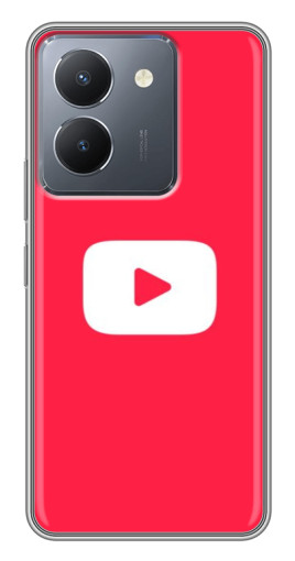 Чехол с печатью "YouTube Кнопка" для VIVO Y36