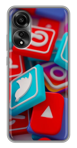 Чехол с печатью "3Д эффект" для OPPO A78 (4G)