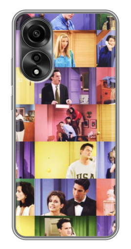 Чехол с принтом "Актеры Друзья" для OPPO A78 (4G)