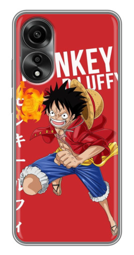 Силиконовый чехол с изображением "Атакующий D Luffy" для OPPO A78 (4G)