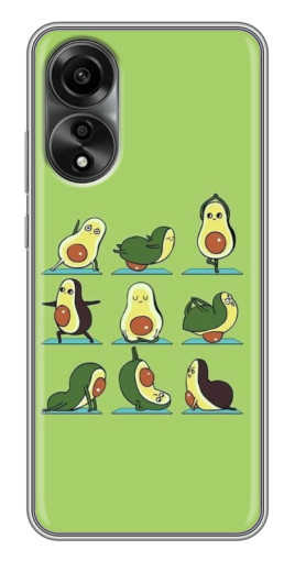 Чехол с печатью "Авокадо Йога" для OPPO A78 (4G)