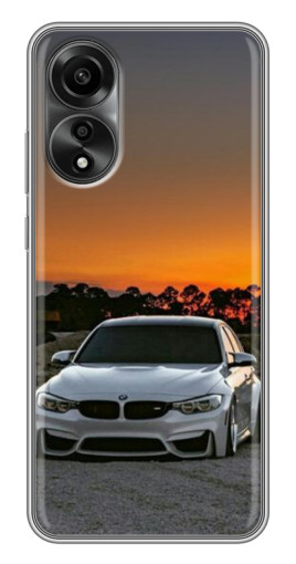 Чехол с печатью "BMW белая" для OPPO A78 (4G)
