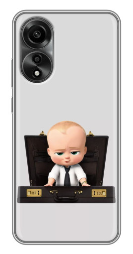Силиконовый чехол с изображением "Босс с чемоданом" для OPPO A78 (4G)
