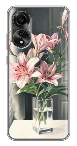 Чехол с картинкой "Букет лилии" для OPPO A78 (4G)