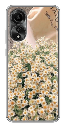 Силиконовый чехол с изображением "Букет ромашек" для OPPO A78 (4G)