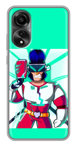 Чехол с картинкой "Булл в очках" для OPPO A78 (4G)