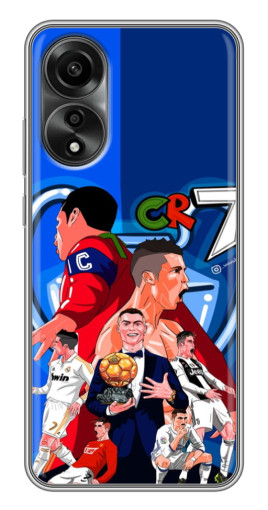 Чехол с печатью "CR7" для OPPO A78 (4G)