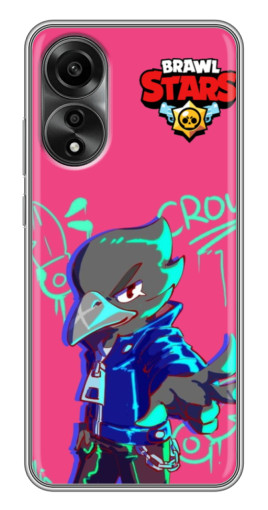 Силиконовый чехол с изображением "Crow Asassin" для OPPO A78 (4G)