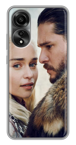 Чехол с картинкой "Дейнерис и Сноу" для OPPO A78 (4G)