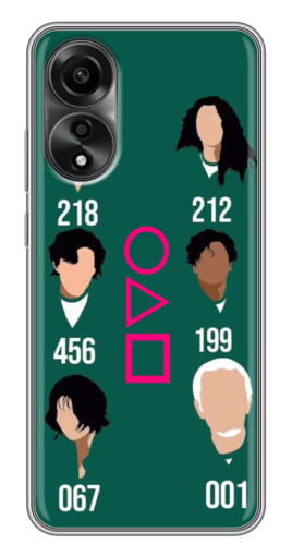 Чехол с принтом "Герои кальмара" для OPPO A78 (4G)