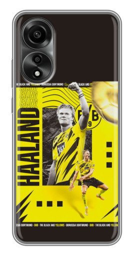 Чехол с печатью "Golden Haaland" для OPPO A78 (4G)
