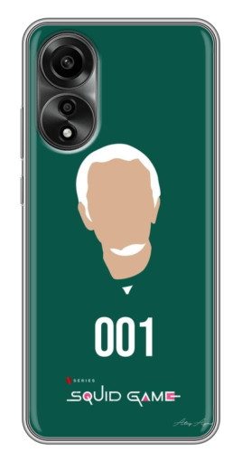 Силиконовый чехол с изображением "Игрок 001" для OPPO A78 (4G)