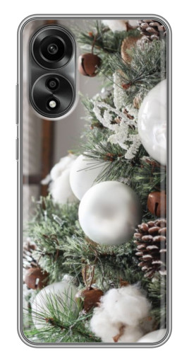 Силиконовый чехол с изображением "Игрушки на елке" для OPPO A78 (4G)