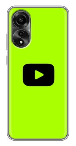 Чехол с печатью "Кнопка Ютуба" для OPPO A78 (4G)