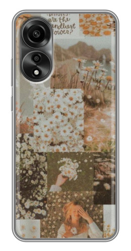 Чехол с печатью "Коллаж ромашек " для OPPO A78 (4G)
