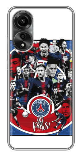 Чехол с картинкой "Команда PSG" для OPPO A78 (4G)