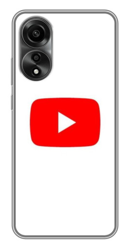 Чехол с принтом "Красная кнопка" для OPPO A78 (4G)