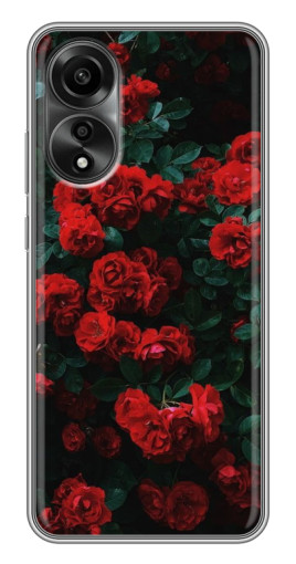Чехол с печатью "Красные розы" для OPPO A78 (4G)