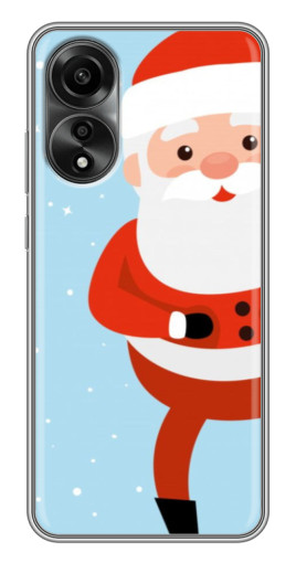 Силиконовый чехол с изображением "Крутой Дед Мороз" для OPPO A78 (4G)