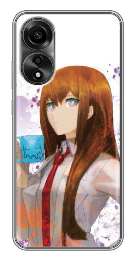 Чехол с печатью "Курису с чашкой" для OPPO A78 (4G)