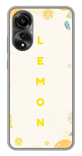Чехол с печатью "Lemon" для OPPO A78 (4G)