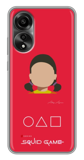 Чехол с картинкой "Лицо куклы" для OPPO A78 (4G)