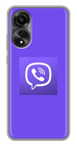Чехол с печатью "Лого Viber" для OPPO A78 (4G)