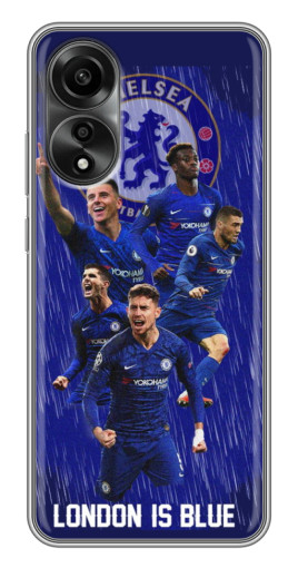 Силиконовый чехол с изображением "London is Blue" для OPPO A78 (4G)