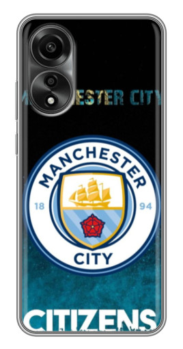 Силиконовый чехол с изображением "Man City Zens" для OPPO A78 (4G)