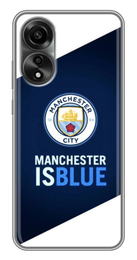Чехол с печатью "Manchester is Blue" для OPPO A78 (4G)