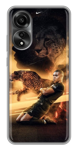 Чехол с картинкой "Мбаппе пантера" для OPPO A78 (4G)