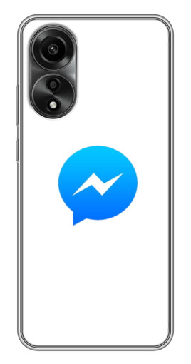 Чехол с печатью "messenger logo" для OPPO A78 (4G)