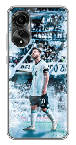 Чехол с принтом "Месси в Аргентине" для OPPO A78 (4G)