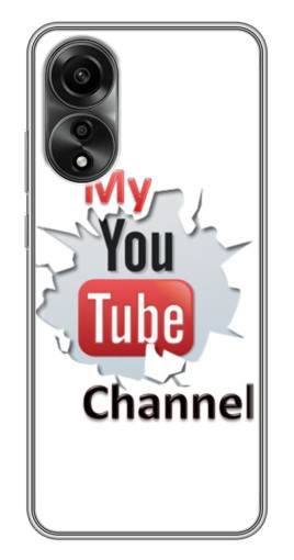 Чехол с картинкой "My YouTube" для OPPO A78 (4G)
