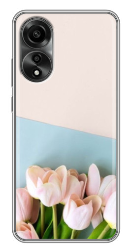 Чехол с печатью "Нежные тюльпаны" для OPPO A78 (4G)