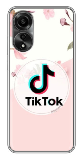 Силиконовый чехол с изображением "Нежный принт" для OPPO A78 (4G)