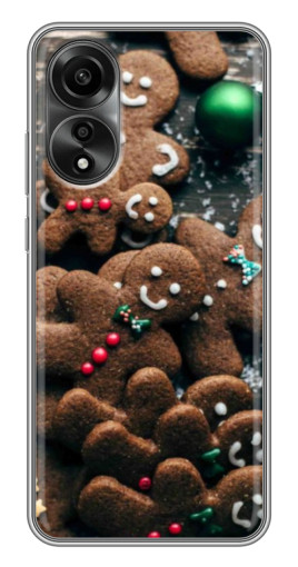 Чехол с печатью "Новогодние человечки" для OPPO A78 (4G)