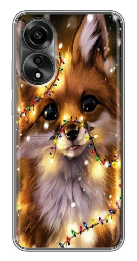 Чехол с картинкой "Новогодний лесенок" для OPPO A78 (4G)