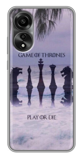 Чехол с картинкой "Play or Die" для OPPO A78 (4G)