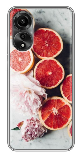 Чехол с принтом "Половинки грейпфрутов" для OPPO A78 (4G)